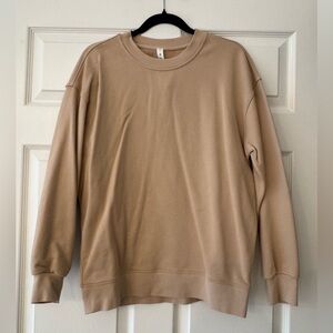 lululemon x barry’s tan perfectly oversized crewneck
